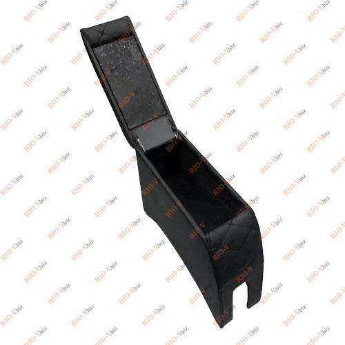 Фотография Підлокітник Bar 2101-07 чорний діамант (чорна строчка) екошкіра Kyho