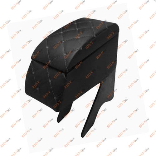 Фотография Підлокітник Bar 2109 чорний діамант (чорна строчка) екошкіра Kyho