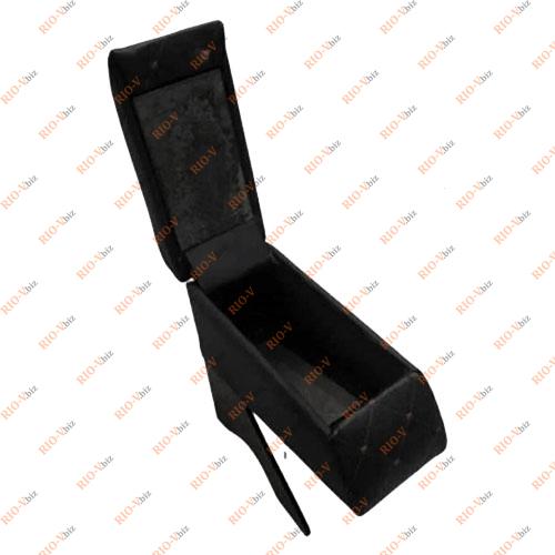 Фотография Підлокітник Bar 2109 чорний діамант (чорна строчка) екошкіра Kyho