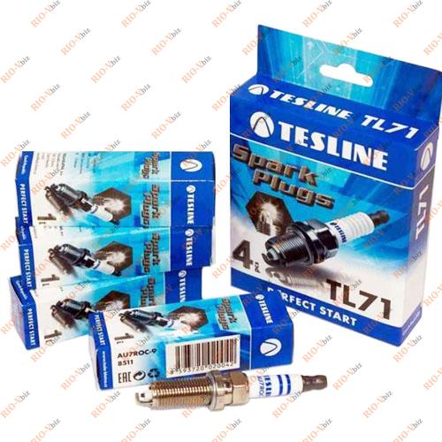 Свеча зажигания TL71 (к-т 4 шт) TESLINE Фотография Свеча зажигания TL71 (к-т 4 шт) TESLINE
