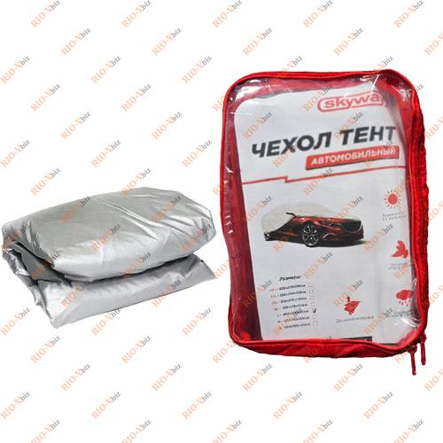 Фотография Тент автомобильный L серебристый 482 х 178 х 119 см Skyway