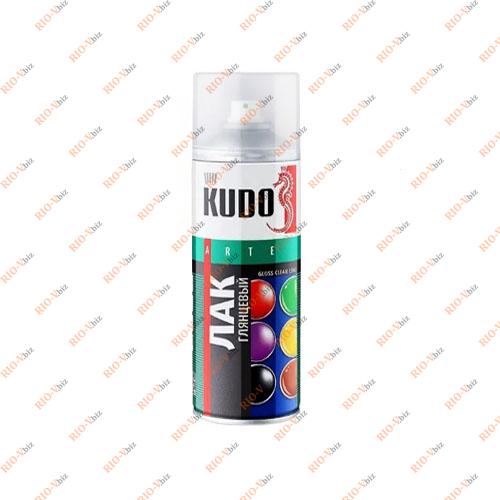 Фотография Універсальний акриловий прозорий глянцевий лак 520 мл KUDO Aerosol