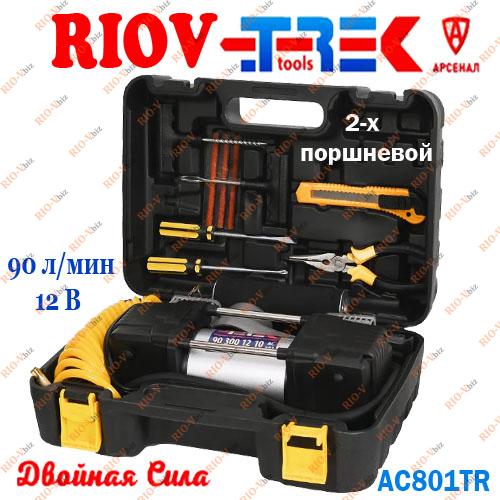 Фотография Автомобільний компресор 90 л/хв 12 В, 2-поршнева ГУСЕНИЦЯ