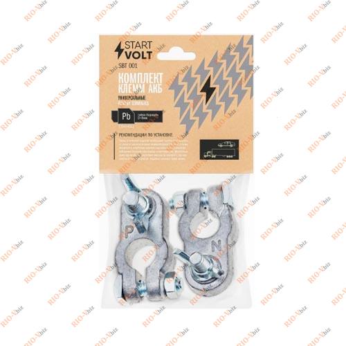 Фотография Клемма АКБ свинец 8 мм гайка-барашек СТАРТВОЛЬТ