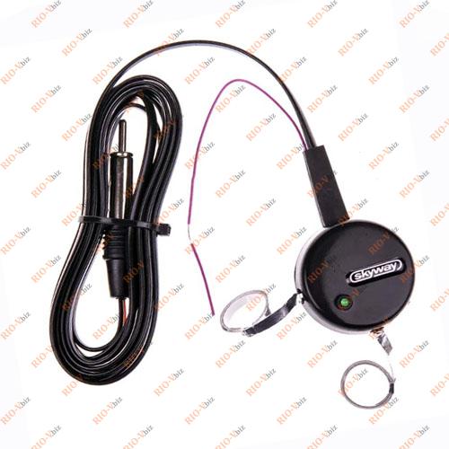 Фотография Антенна активная круглая, два уса кабель 2.2м SKYWAY