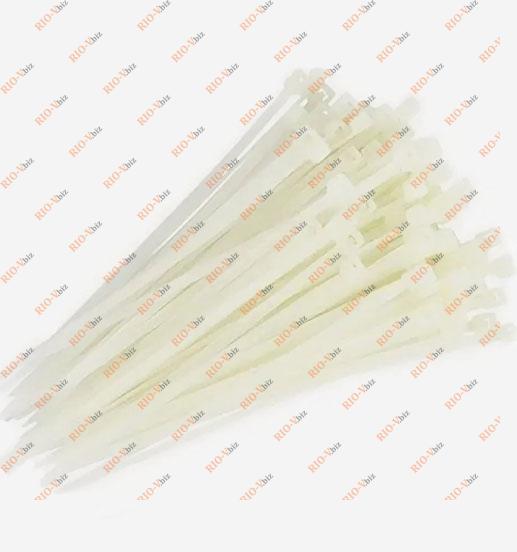 Затискач пластиковий 4,8х450 (в упаковці 100 шт.) білий Lavita Фотография Затискач пластиковий 4,8х450 (в упаковці 100 шт.) білий Lavita