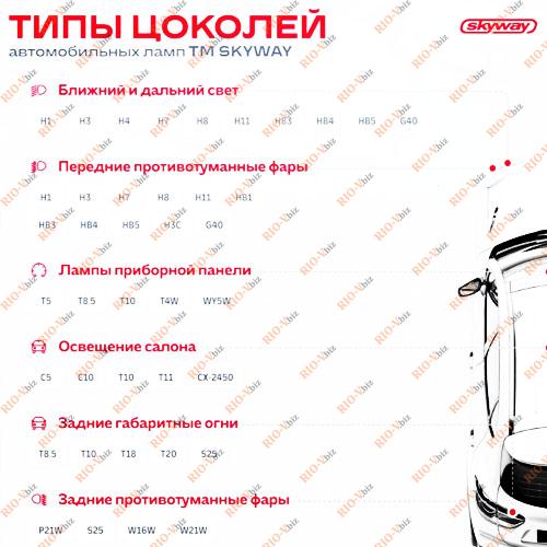 Фотография Світлодіодна лампа P21W S25 24V Skyway