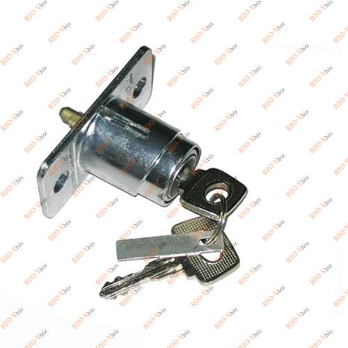 Фотография Замок багажника в зборі з личинками 21099 (хром) Aroki