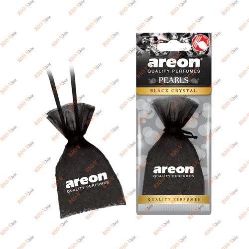 Фотография Освежитель салона на зеркало мешочек Black Crystal (Черный кристал) Pearls Areon