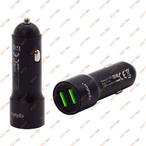 Автомобильное зарядное устройство 2 USB + вольтметр черный 12-24В Eplutus Фотография Автомобильное зарядное устройство 2 USB + вольтметр черный 12-24В Eplutus