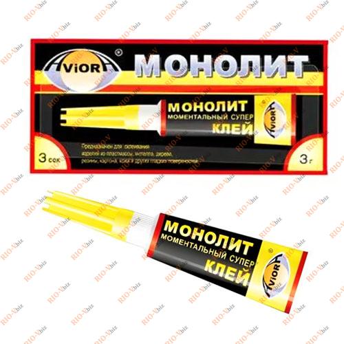 Фотография Клей другий 3 гр Супер АВІОРА МОНОЛІТ