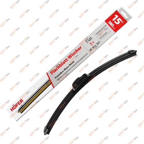 Фотография Щетка стеклоочистителя 380 мм бескаркасная Hofer