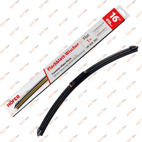 Фотография Щітка склоочисника 410 мм безрамна Hofer