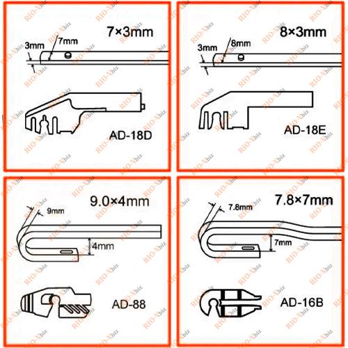 Фотография Щітка склоочисника 530 мм безрамна Hofer
