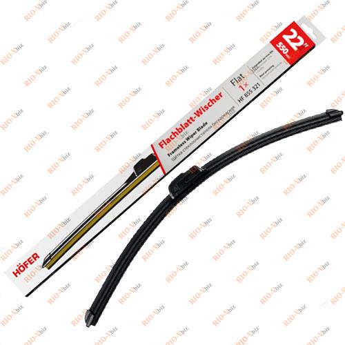 Фотография Щетка стеклоочистителя 550 мм бескаркасная Hofer