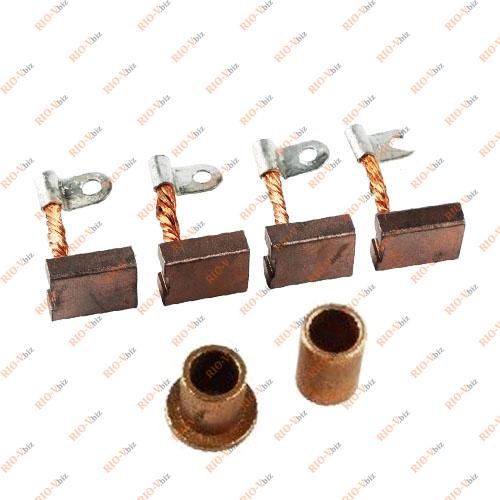 Фотография Ремкомплект для стартера 2101 (щітки+втулки) нового зразка РемКом