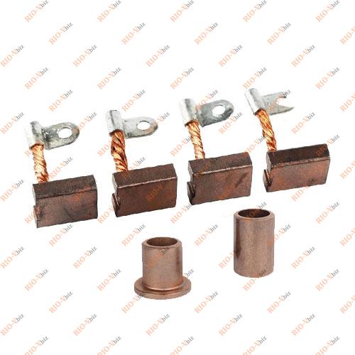 Фотография Ремкомплект для стартера 2101 (щітки+втулки) нового зразка РемКом