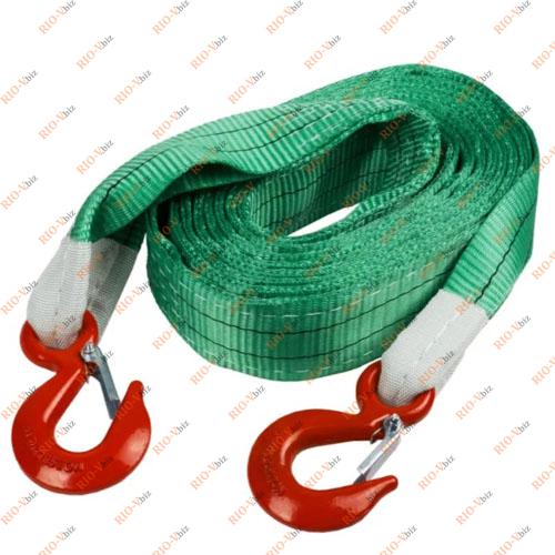 Фотография Буксирний трос 10т 5м 2 гачки в упаковці Сервісний ключ