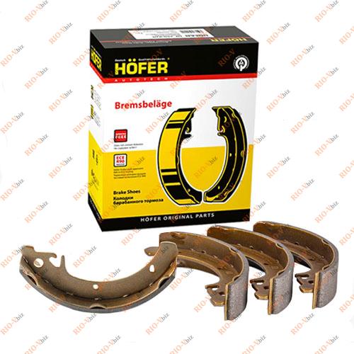 Фотография Задня гальмівна колодка (комплект з 4) ВАЗ 2108 HOFER