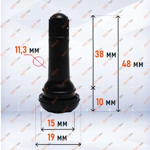 Фотография Клапан безкамерної шини чорний МАЯКАВТО