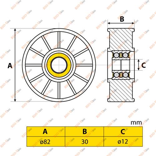 Фотография Ролик ремня ГРМ натяжной ГАЗ 3302 406 дв. HOFER
