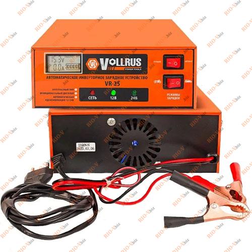 Фотография Зарядное устройство 12V 25 А импульс VOLLRUS