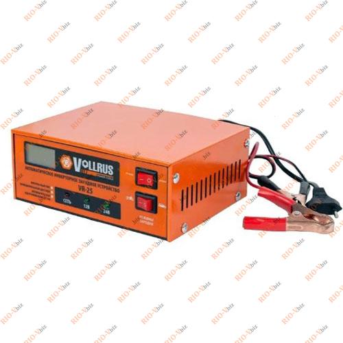 Фотография Зарядное устройство 12V 25 А импульс VOLLRUS