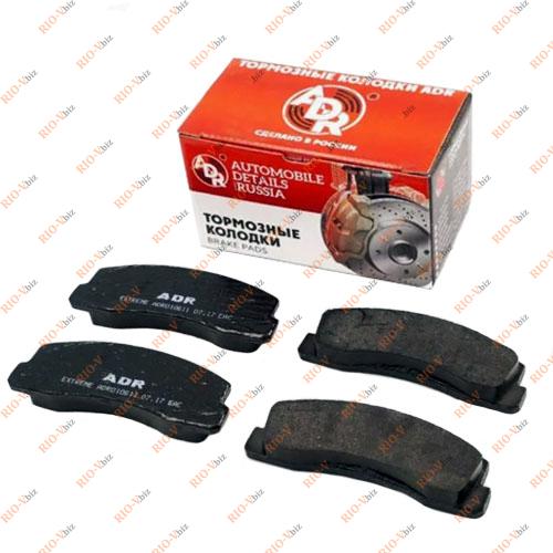 Фотография Колодка передняя тормозная (компл. 4 шт) 2121, 21213, 21214, 2123 ADR