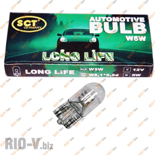 Лампа б/ц W5W 12V SCT Фотография Лампа б/ц W5W 12V SCT