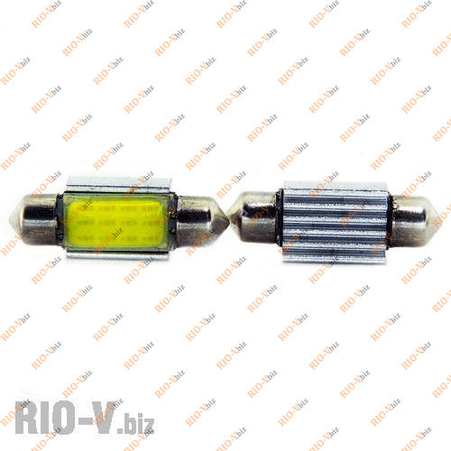 Фотография Лампа салона 12V 36 мм 6 диодов белый обманка