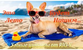 Умная цитата Лето – время безответственности RIO-V