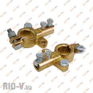 Клемма АКБ латунь усиленая (к-т) Каменец-Подольский - 11543