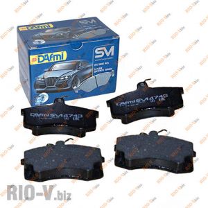 Колодка передняя торм 2108, 2109, 21099, 2113, 2114, 2115 Dafmi - Д743ТС