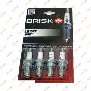 Свеча зажигания LR15YC (компл. 4 шт) в блистере ВАЗ, АЗЛК, ИЖ, ЛуаАЗ, Опель, Вольво, Фиат, Форд Super Brisk - LR15YC