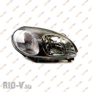 Фара Ланос правая FSO черный корпус + корректор - 96324503