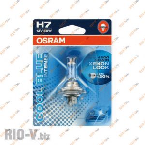 Лампа H7 12V 55W Osram +20 4200 K COOL BLUE - 64210CBI