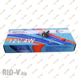 Лампа щитка приборов 2101 T4W 12V (в упак. 10 шт) Квант - kvant12V4W