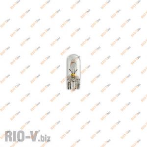 Лампа б/ц W3W 12V (в упак. 10 шт) Tes-Lamps - 12V3WT10-W21*9,5D