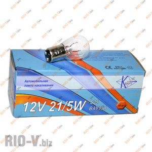 Лампа двухконтактная P21/5W 12V Квант - 12V21/5W