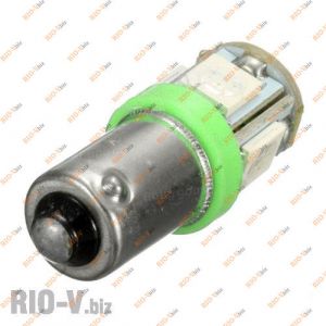 Лампа щитка приборов 2101 5 диодов зеленый - T4w-12V-5SMD-green