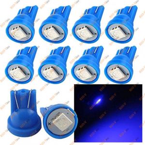 Лампа б/ц диодная синяя - 5W5-T10-12V-1SMD-blue