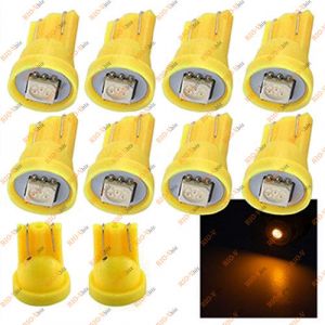 Лампа б/ц диодная желтая - 5W5-T10-12V-1SMD-yellow