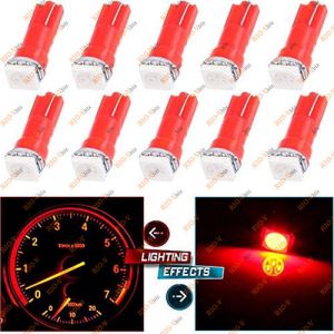 Лампа щитка приборов 2108 б/ц диодная красная - W1,2W-W2x2,6d-T5-1SMD-Red