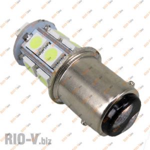 Лампа двухконтактная 12V 13 диодов белая - 12V-P21/5W-13SMD-White
