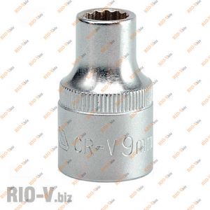 Головка двенадцатигранная 9 мм Yato - YT-1271