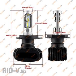 Лампа LED S1B H4 H/L CSP - led-s1b-h4-h/l-csp