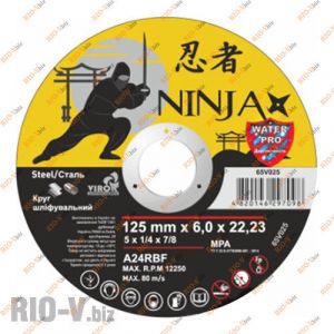 Круг шлифовальный по металлу 125*6,0*22,3 мм Virok - 65V025