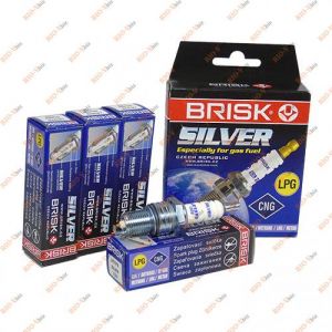 Свеча зажигания LR15YS (компл. 4 шт) 2101, 2108, 2109, 2110, Таврия, Славута, Ланос, Сенс LPG Silver Brisk - LR15YS