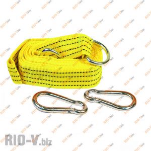 Трос буксировочный 3 т 4,5 м карабин ДК - DK46-PP345-1