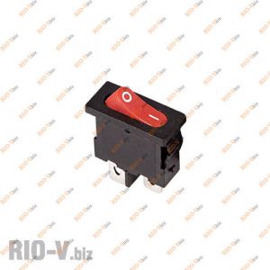 Кнопка ON-OFF прямоугольная, красная КНР - 103-red